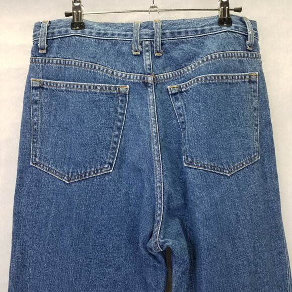 G. Label Goop Jeans Women's 29 Blue Hi-Rise Wide Leg Med Wash Denim USA - Picture 9 of 16